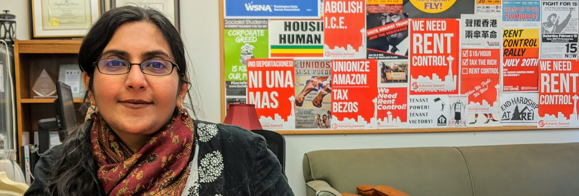 Indian American politician, Kshama Sawant uses socialism and people power to establish a utopian society