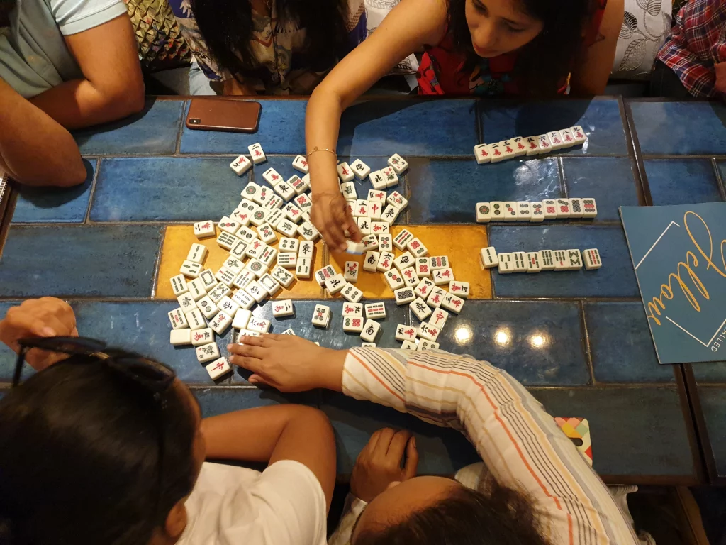 A game of Mahjong